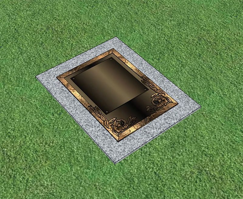 Cremation Lawn Vault offered at Hiwassee Memorial Gardens