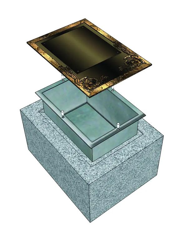 Cremation Lawn Vault offered at Hiwassee Memorial Gardens