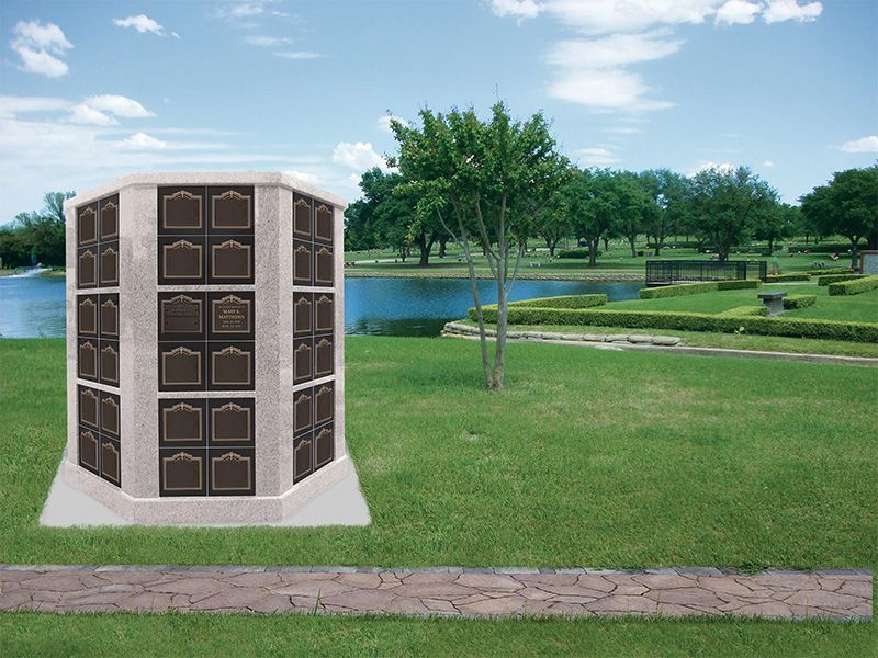 Private Family Coumbariums offered at Hiwassee Memorial Gardens in Tennessee