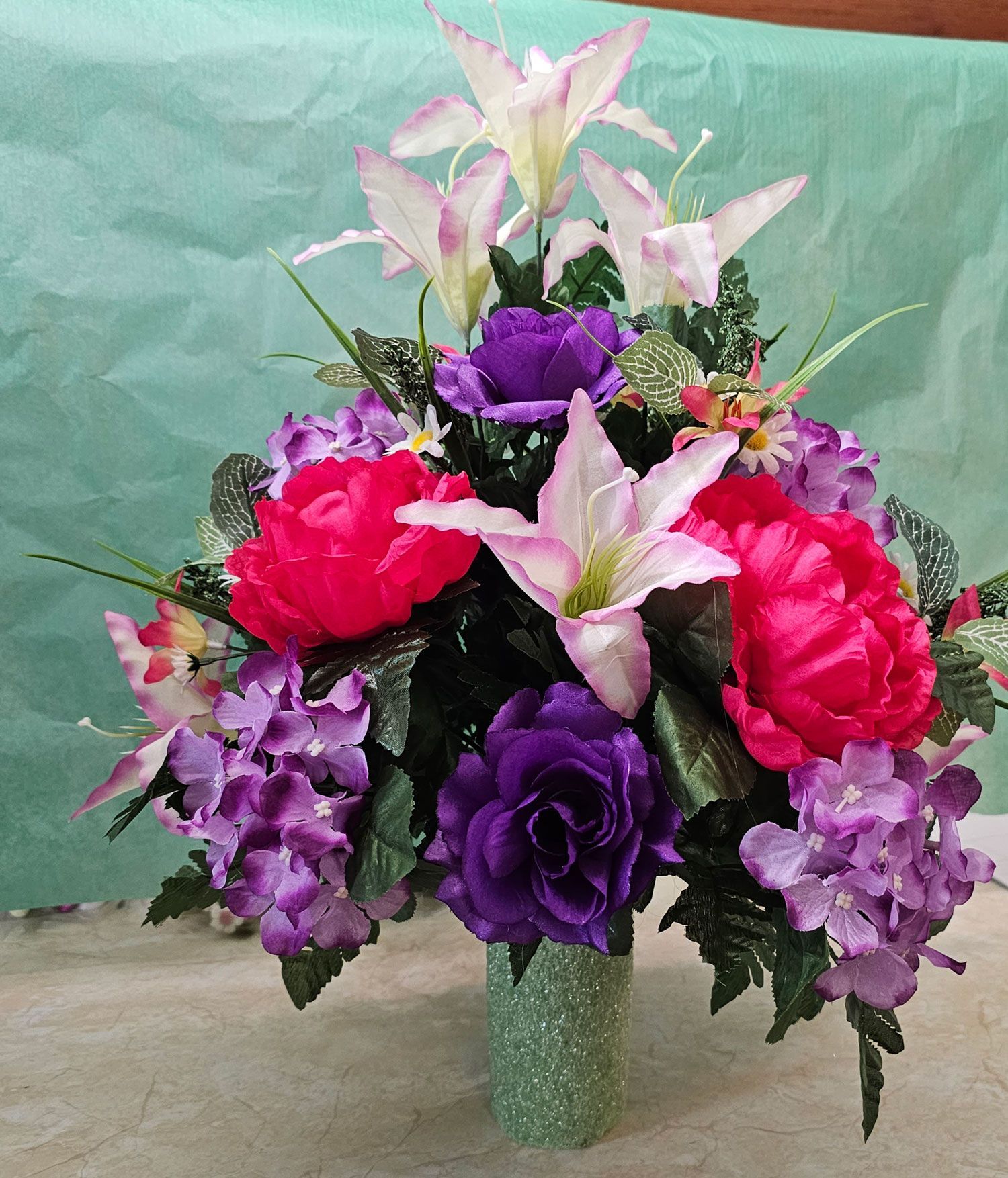 Mixed flowers for Seasonal Flower Package offered by Hiwassee Memorial Gardens in Charleston, TN