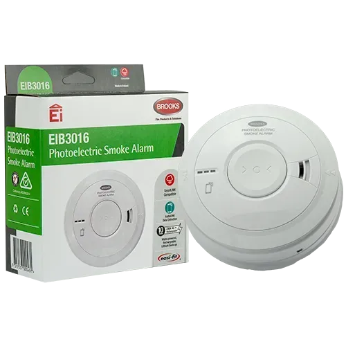 White and Black Wi-fi Device Mounted on a White Textured Ceiling — FNQ Smoke Alarms & Maintenance in Goldsborough, QLD