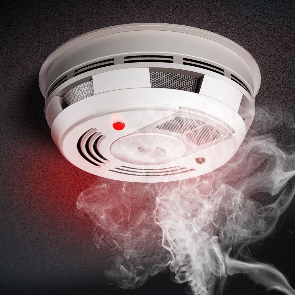 Smoke Detector With a Red Light, Detecting Smoke — FNQ Smoke Alarms & Maintenance in Mission Beach, QLD
