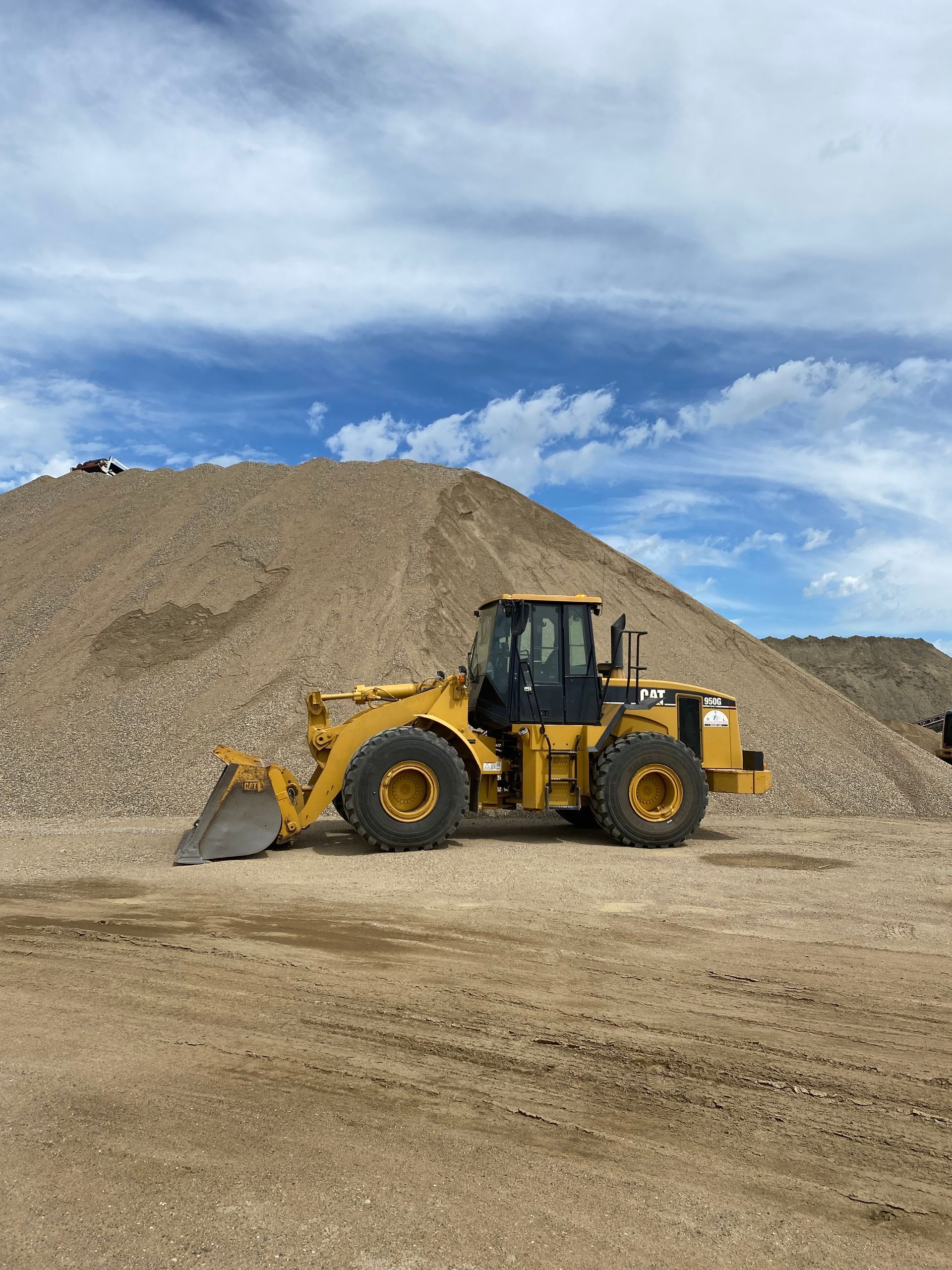 excavator on a quarry