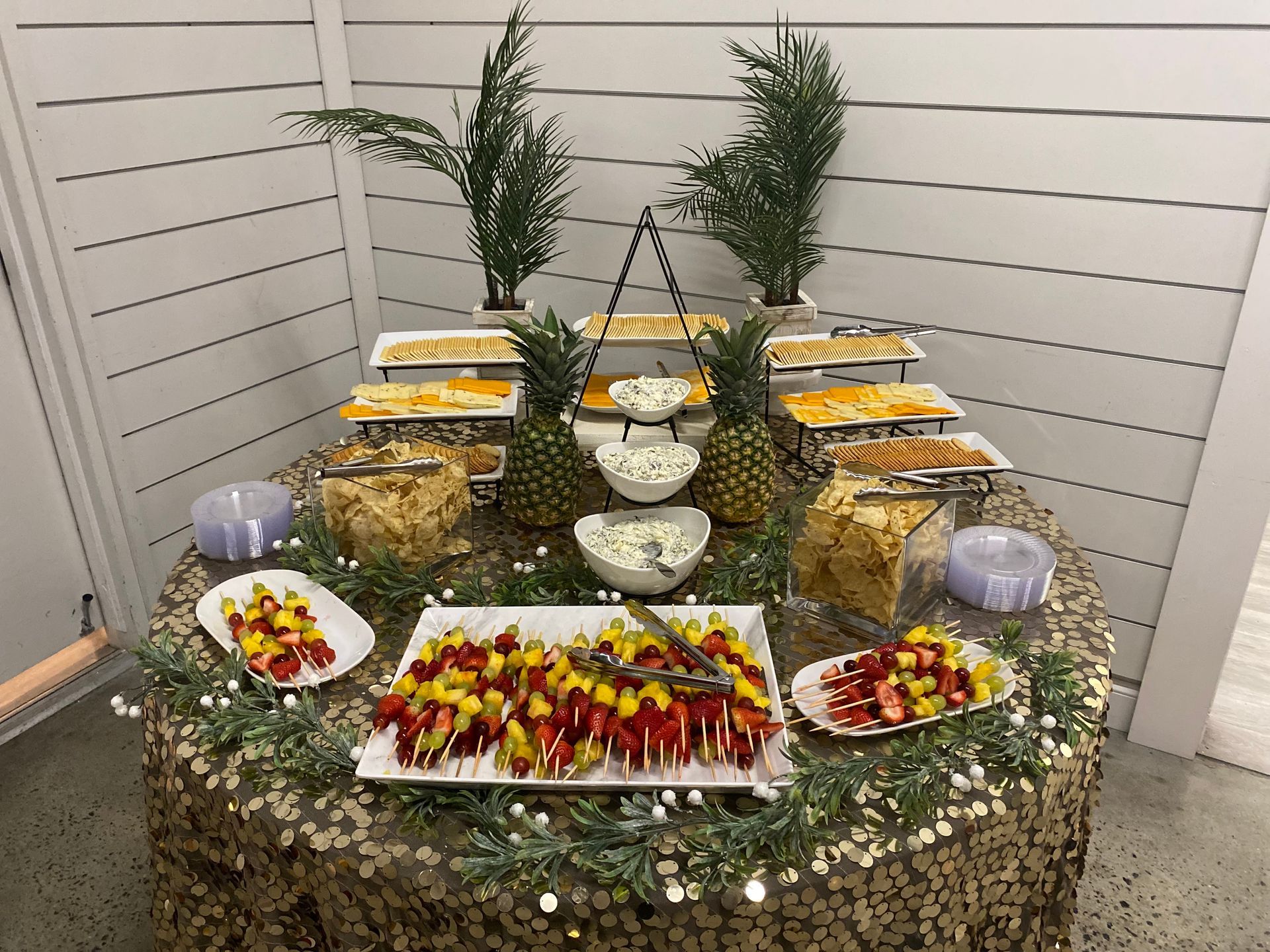 fruit and cheese table