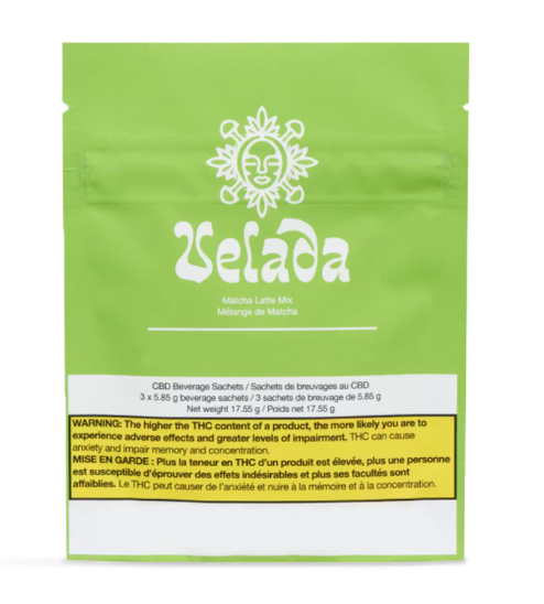 Green Zelaa product package with white logo and yellow warning label