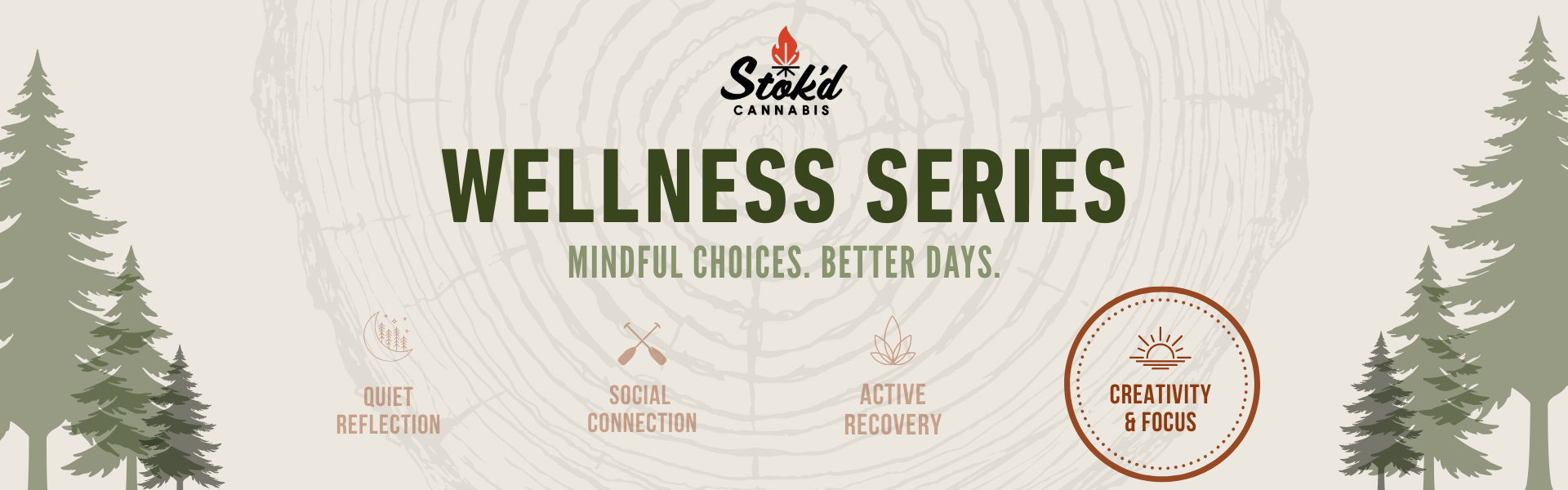 Stok'd Wellness Series: quiet reflection, social connection, active recovery, creativity & focus