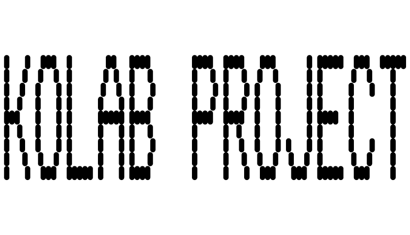 Black stylized text reading “KOLAB PROJECT” on a white background