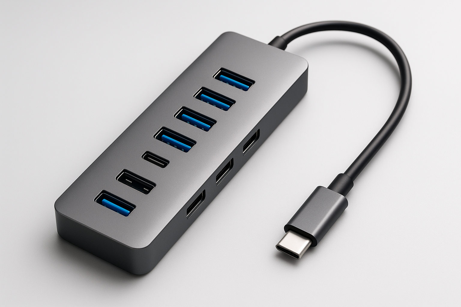 Hub USB-C Anker PowerExpand 8 en 1 para productividad y conexión de periféricos