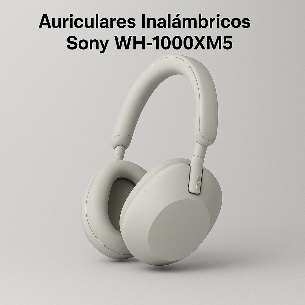 Auriculares Sony WH-1000XM5 con cancelación de ruido para enfoque en oficina