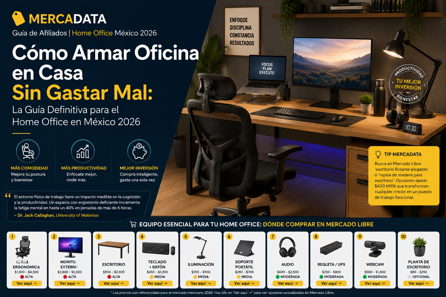 Como armar oficina en casa sin gastar mal