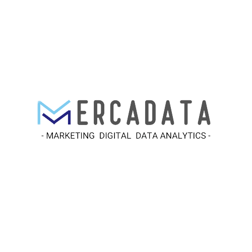 Logotipo MERCADATA The logo for mercadata is a marketing digital data analytics company.