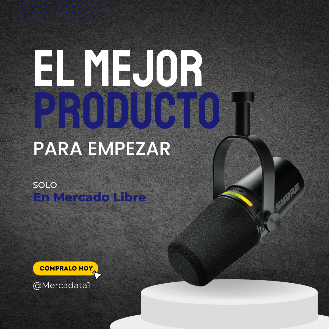 Micrófono Shure MV7+ USB Color Negro