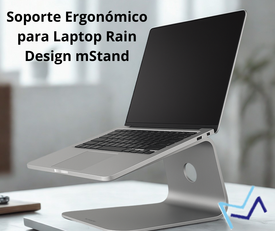 Soporte ergonómico de aluminio Rain Design mStand para laptop y mejora de postura