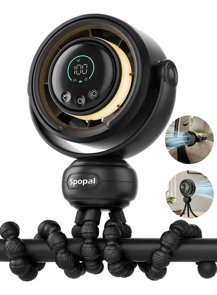 Ventilador Portátil Spopal para Carriola con Clip,