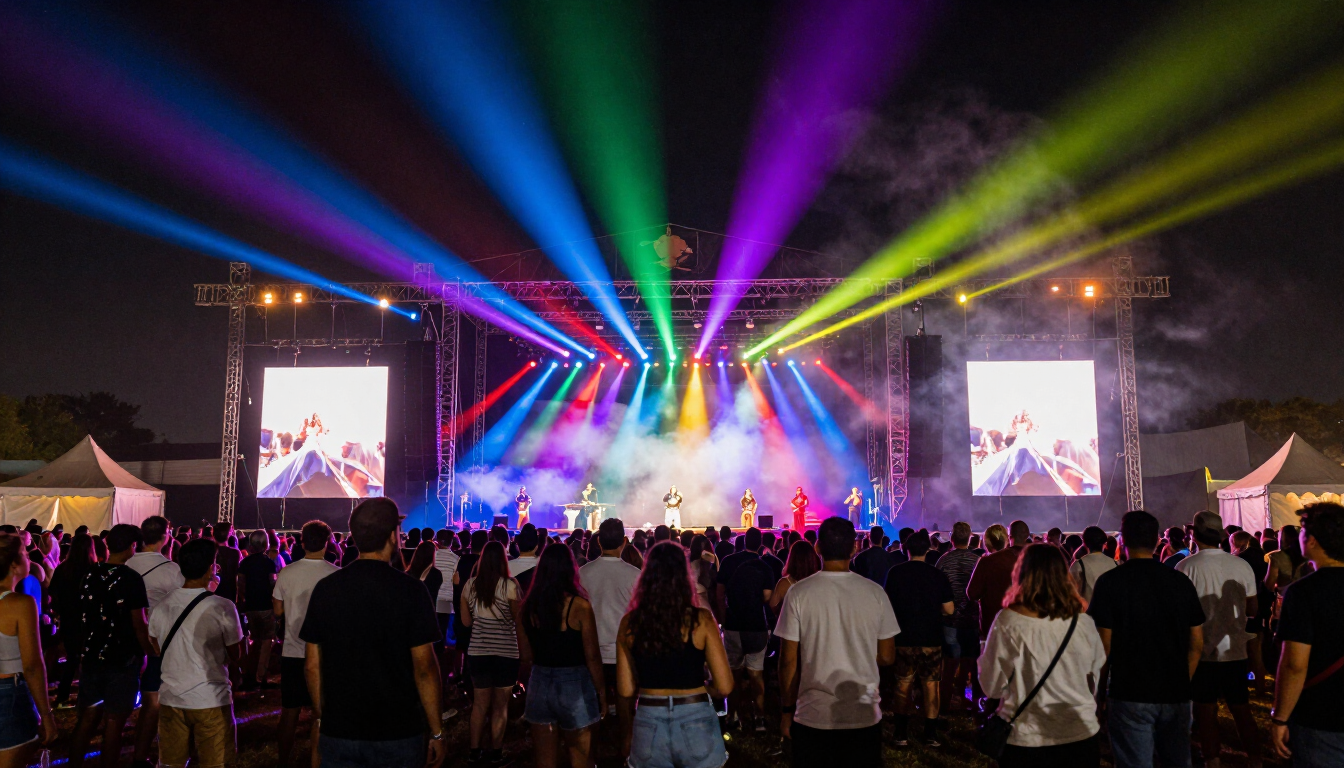 Rhythm and Riffs Music festival stage