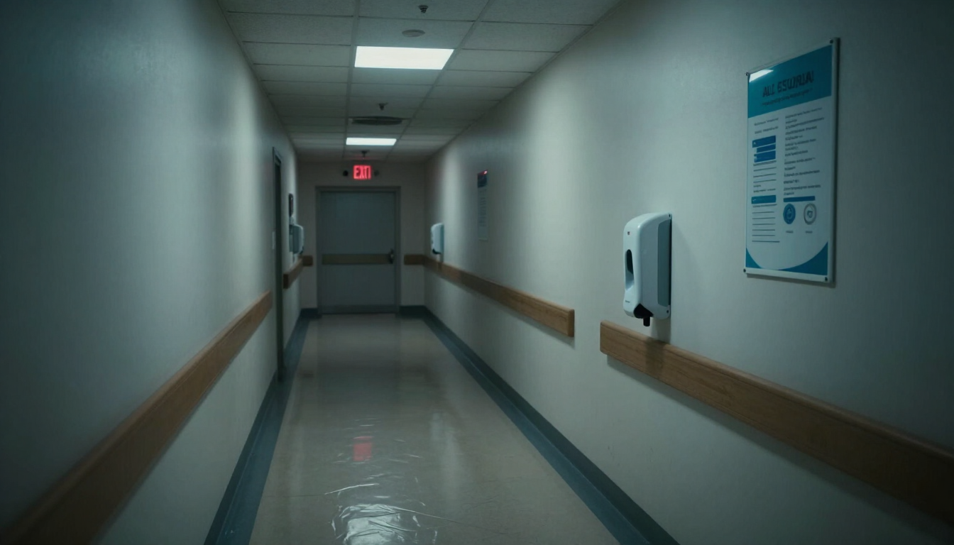 Hospital drama scene