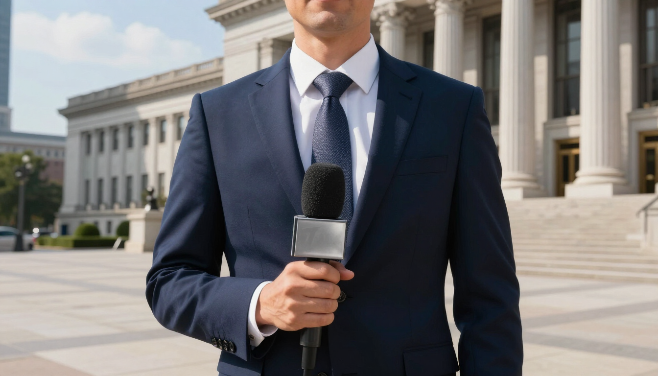 Field reporting news scene