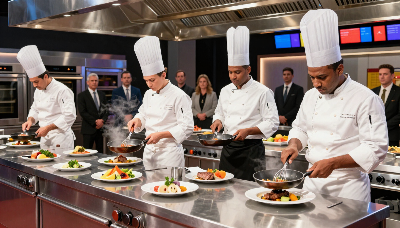 Cooking competition reality scene