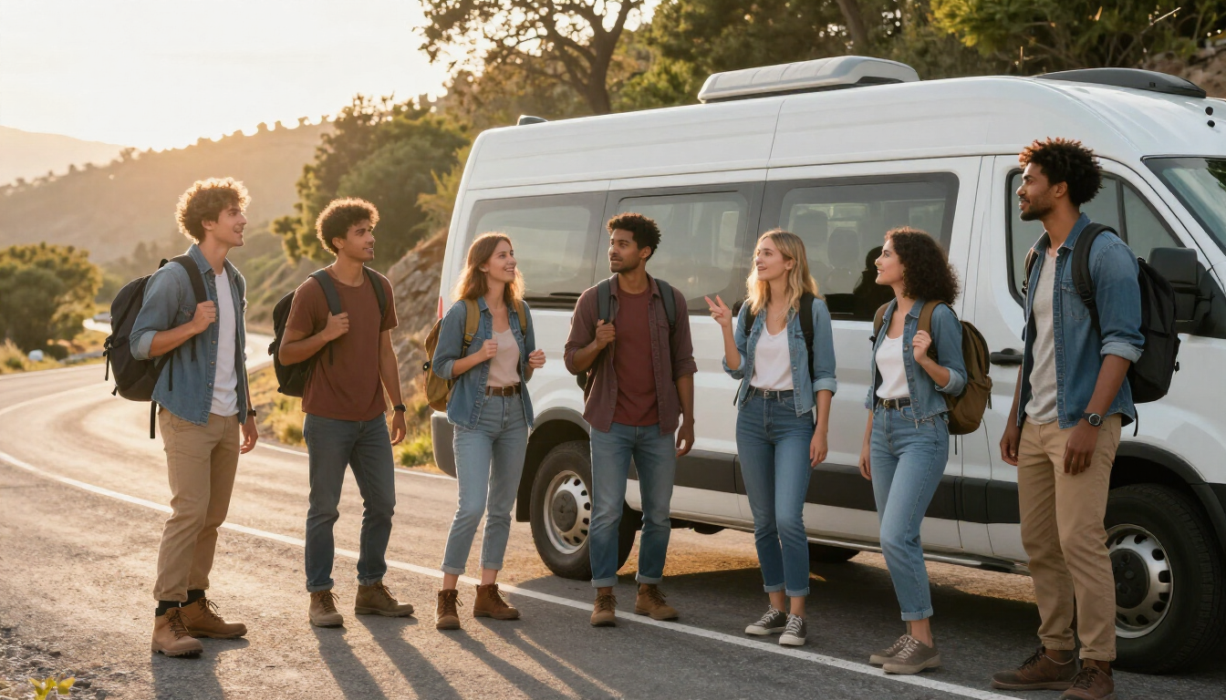 Road trip reality scene