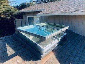 Roof Top View Two Lite Custom Curb | San Anselmo, CA | Mr Skylight