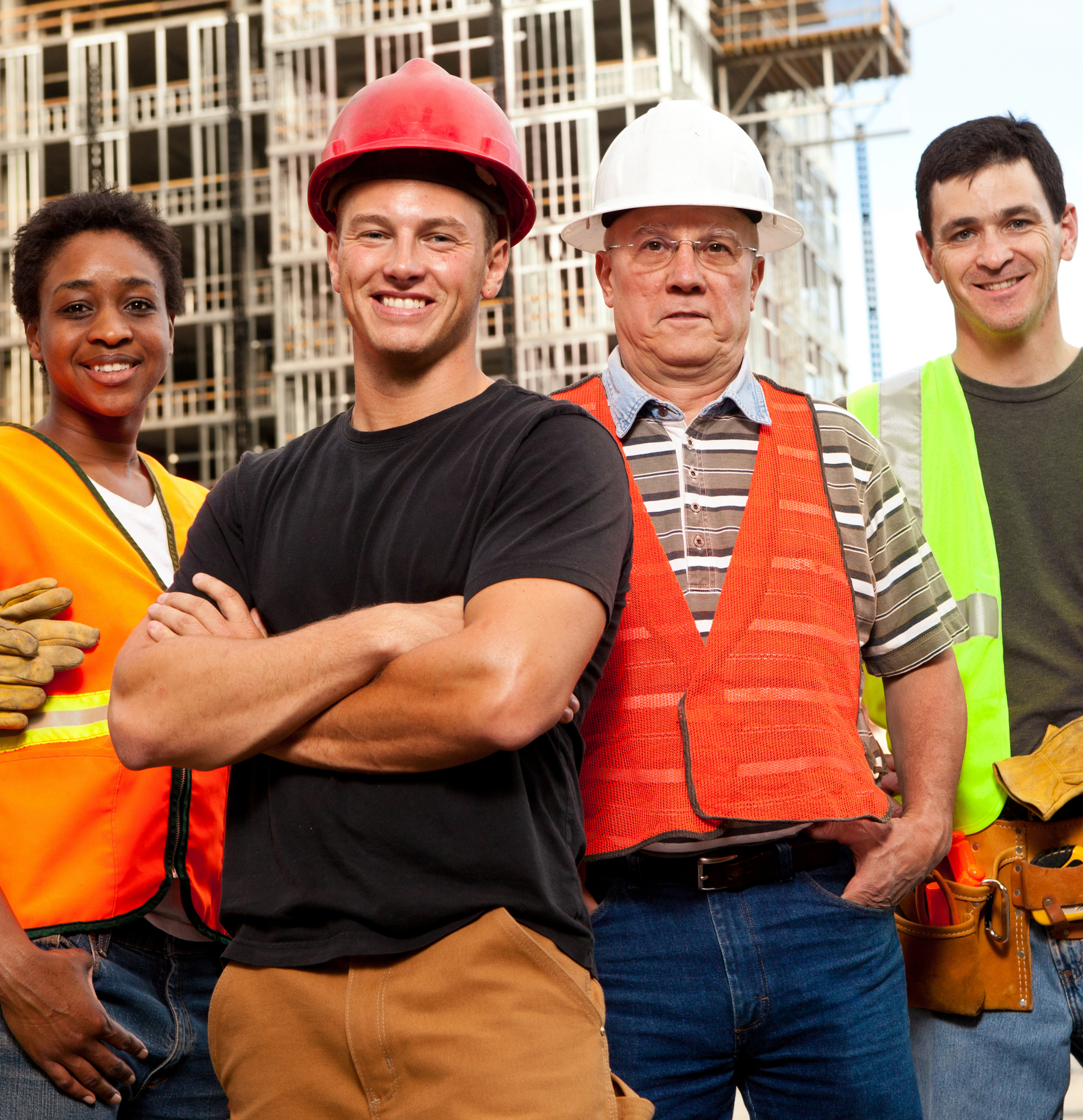 Apply Now A group of construction workers are posing for a picture