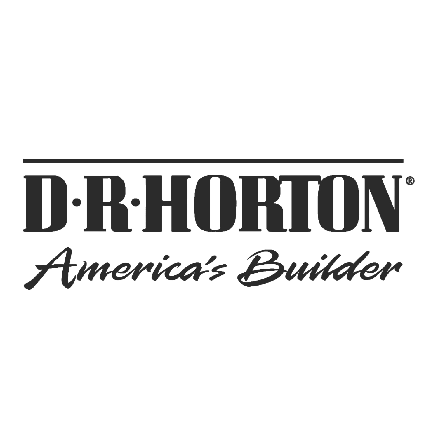 The logo for DR Horton America's builder
