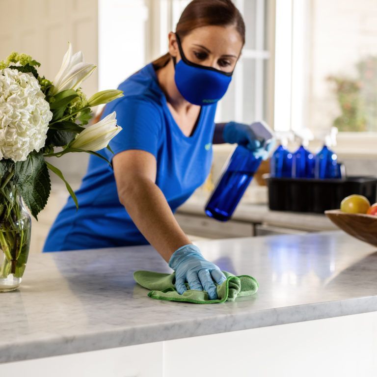 Woman Cleaning Floor House — Adrian, MI — A-1 Clean Sweep