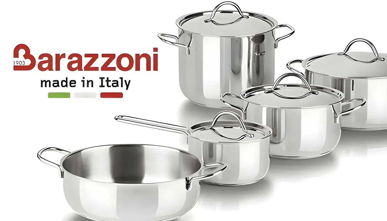 Pentole d'acciaio dell'azienda Barazzoni