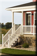White Stair Railings | Roy, UT | Pro -Link Fence Company