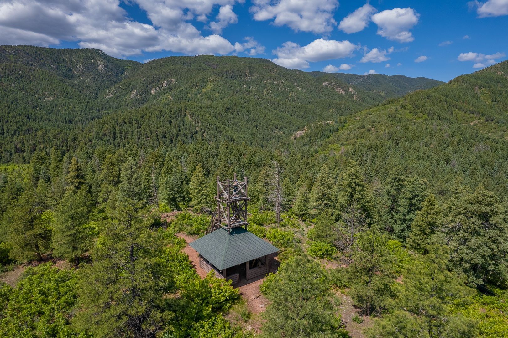 Fire Tower Drone Shot