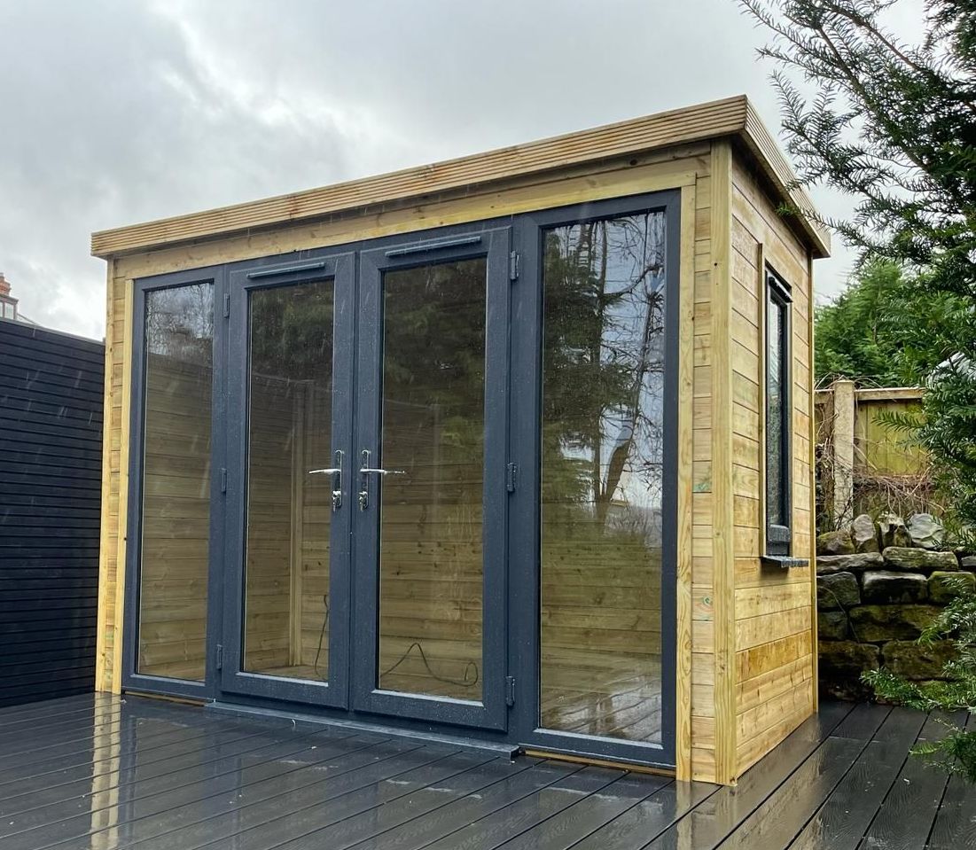garden office in Sheffield built by Decking Sheffield