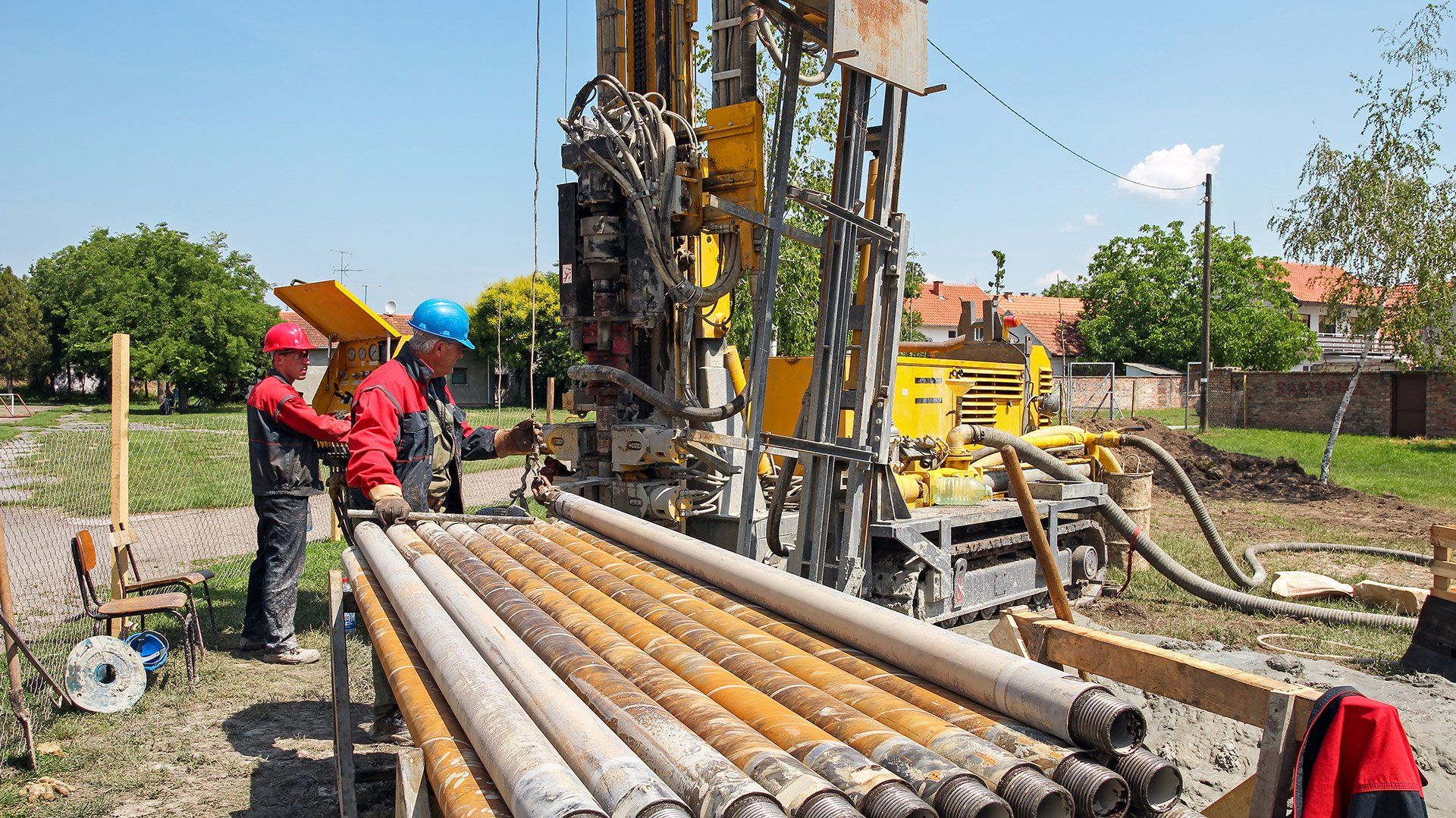 Water Well Drilling Project in Progress in Greensboro, NC