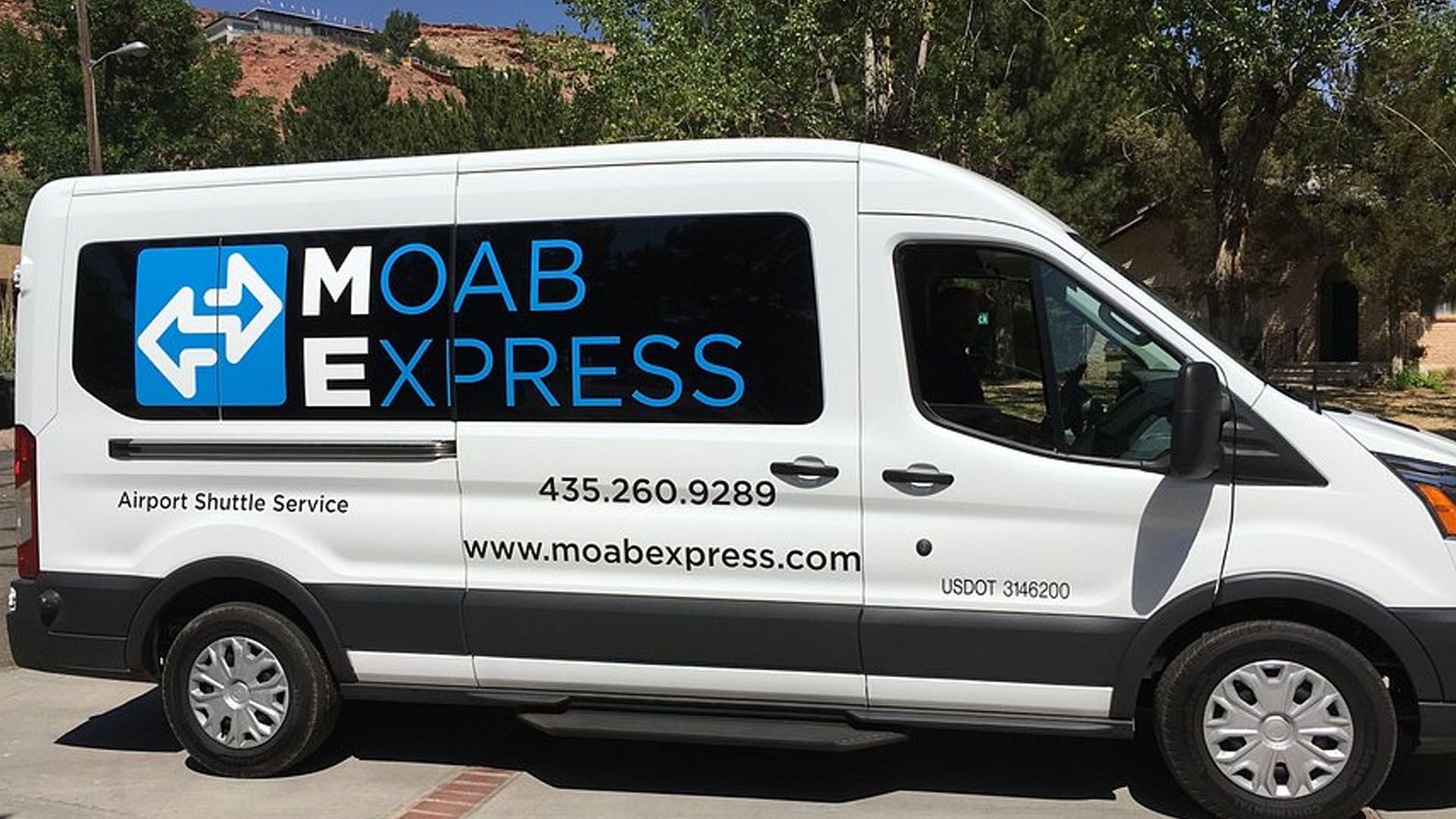 White van with