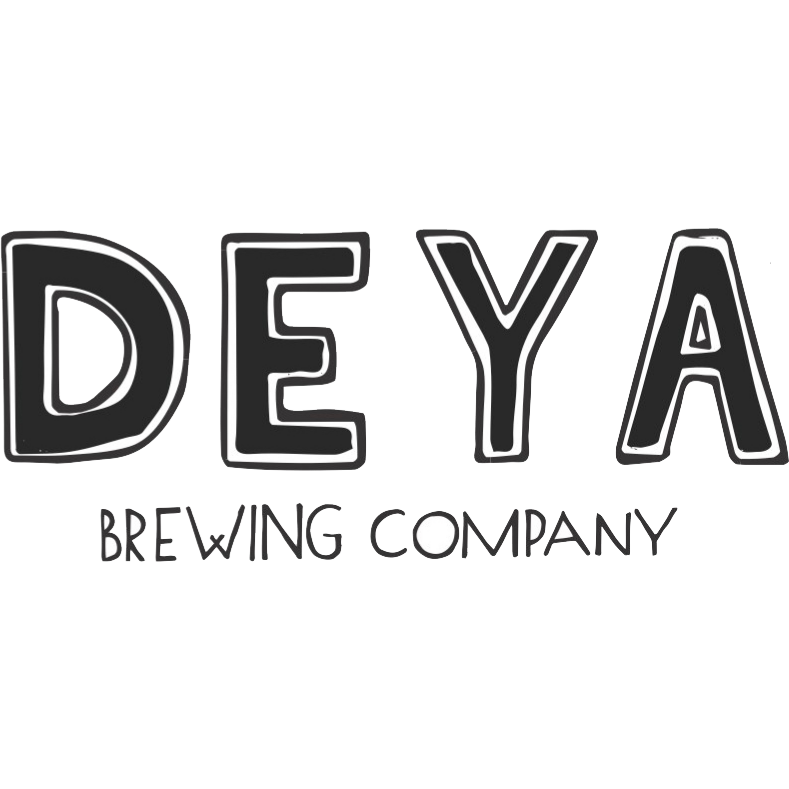 DEYA Brewing Company logo in black and white with bold stylized lettering