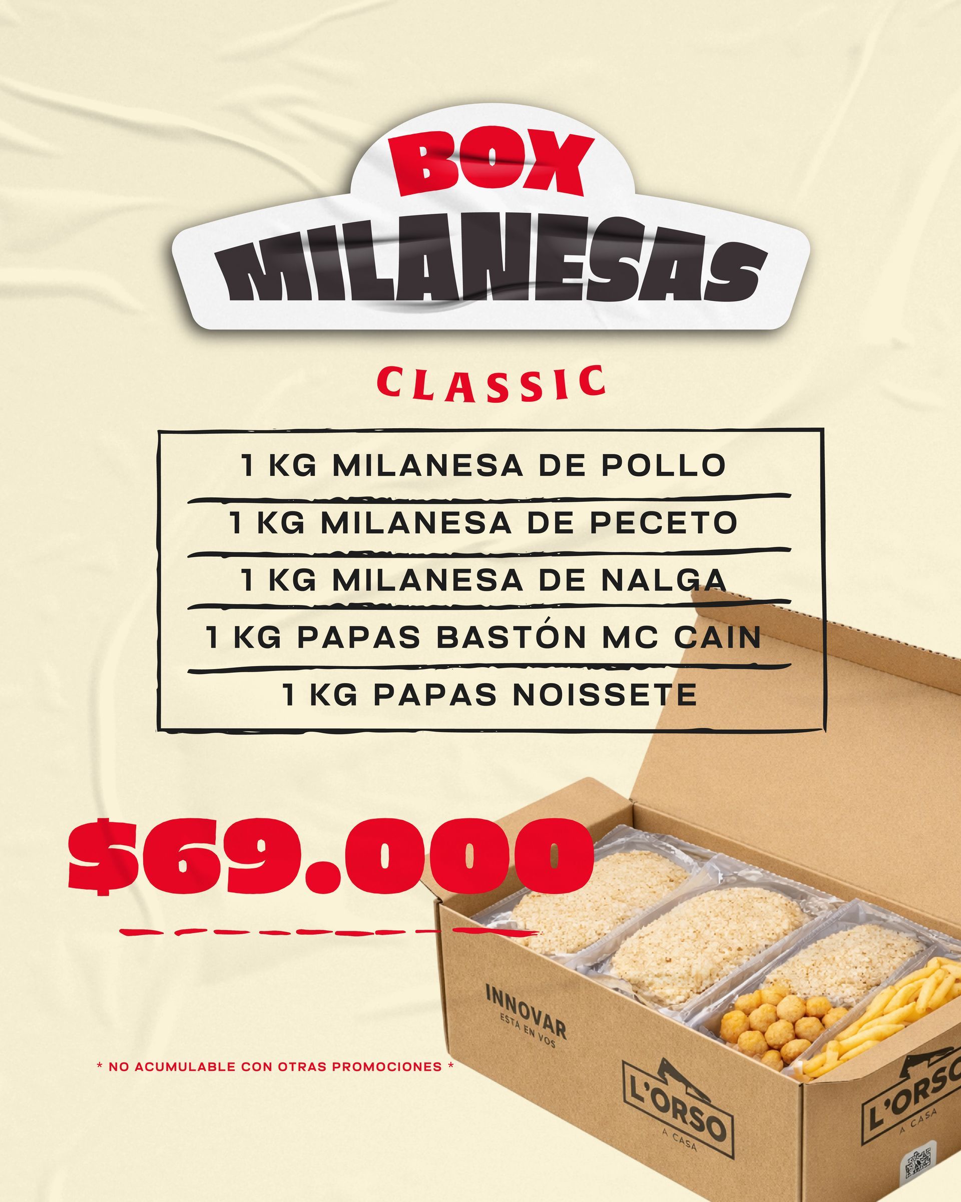 COMBO BOX MILANESA