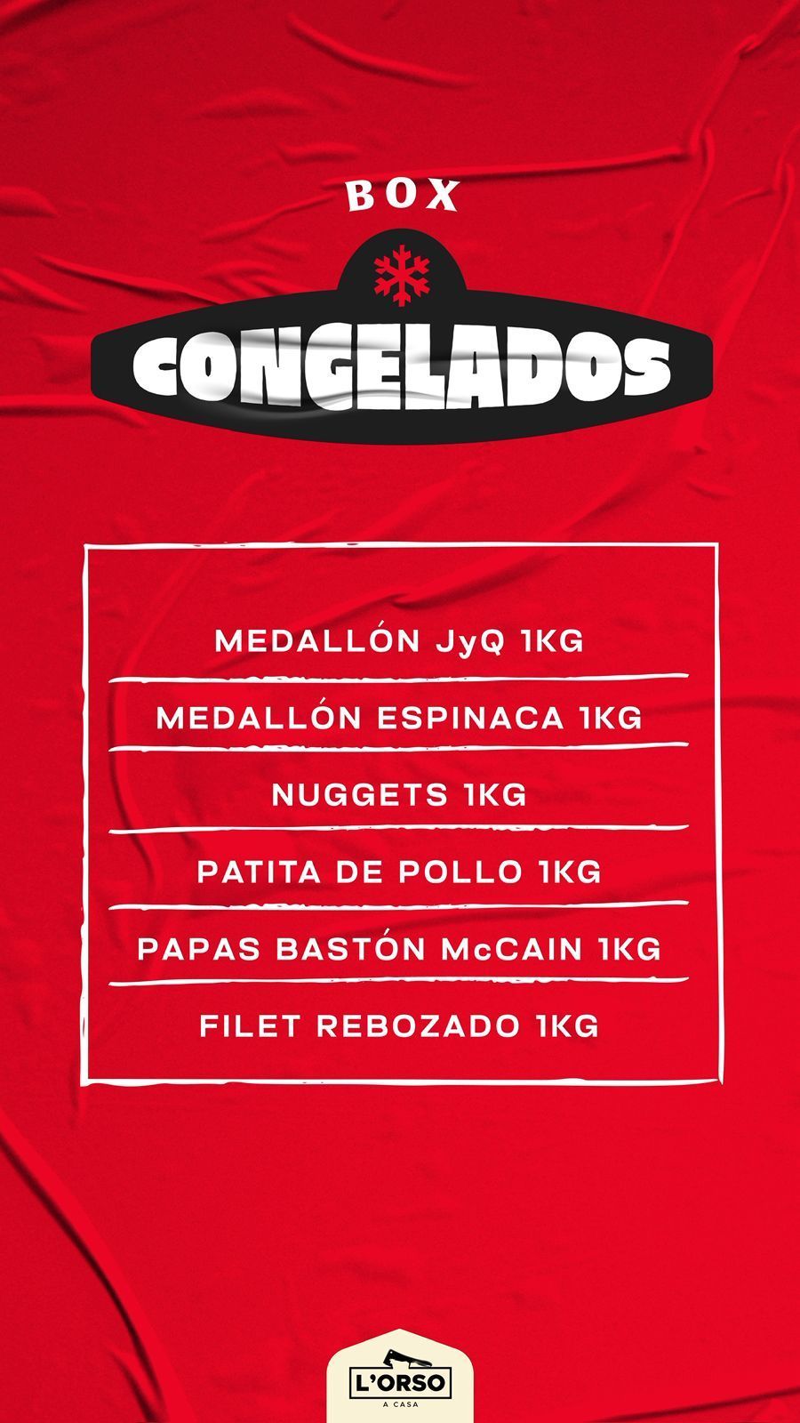 box congelado