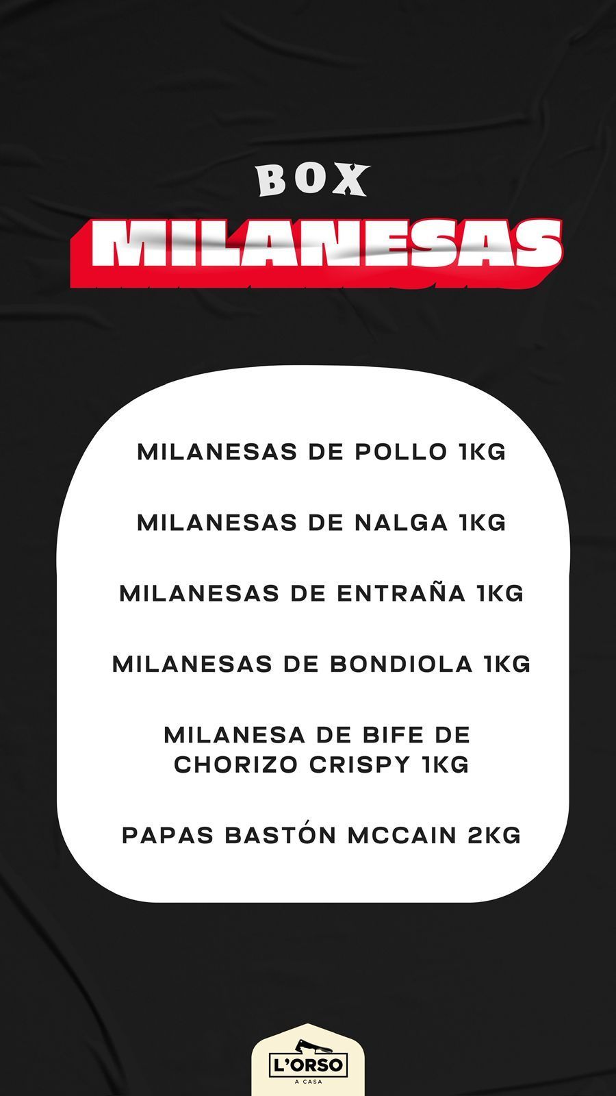 combo box milanesas