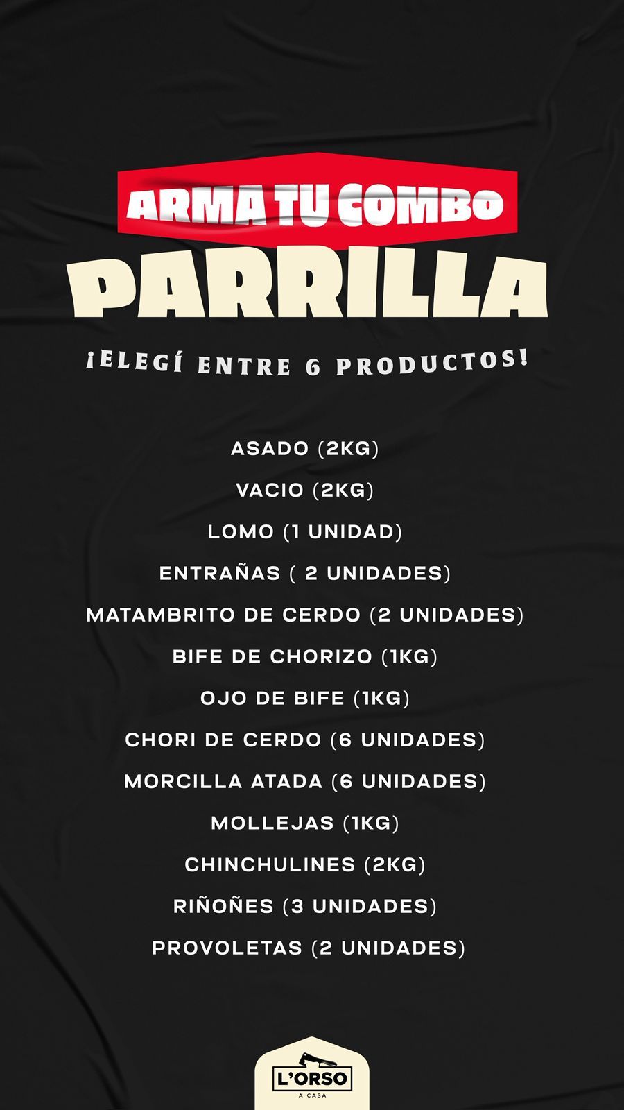 ARMA TU COMBO PARRILLERO