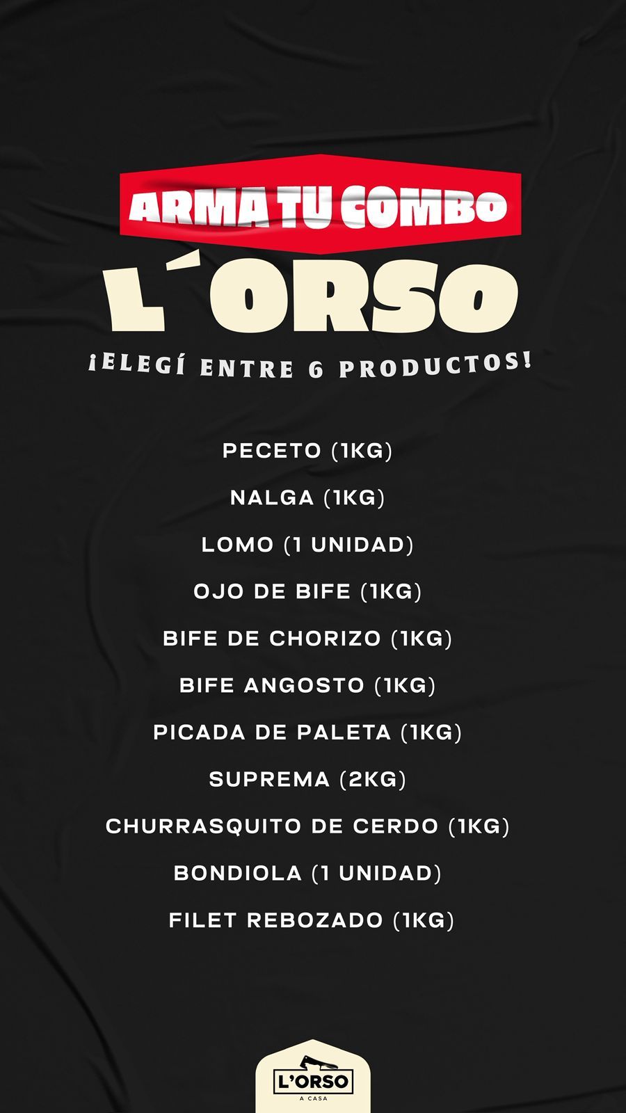 ARMA TU COMBO L'orso