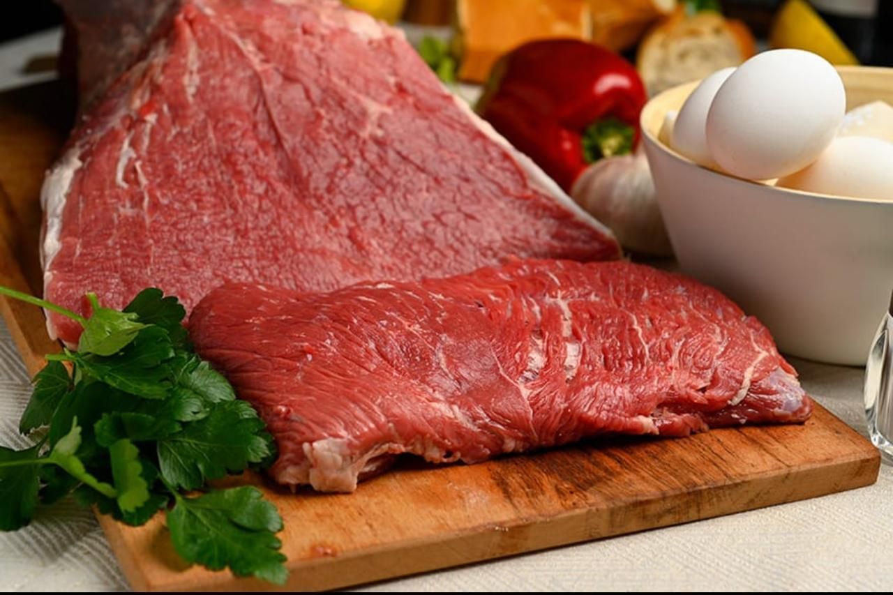 corte de carne vacuna cuadrada