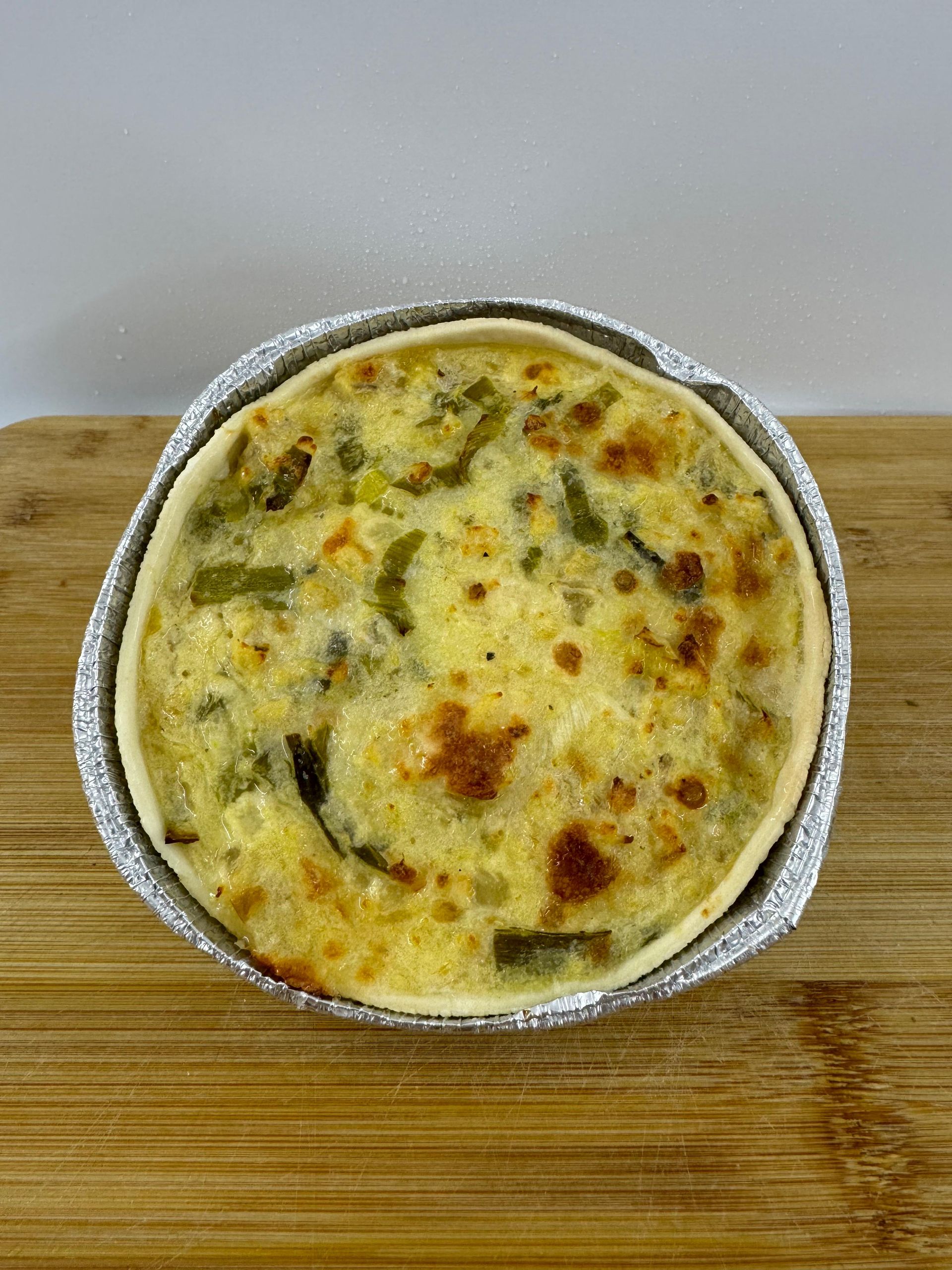 TARTA DE PUERRO Y POLLO