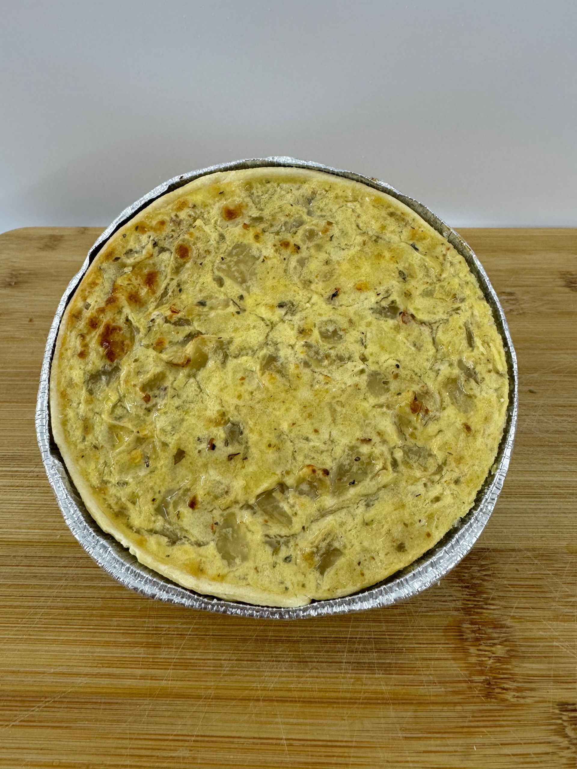 TARTA QUESO Y CEBOLLA