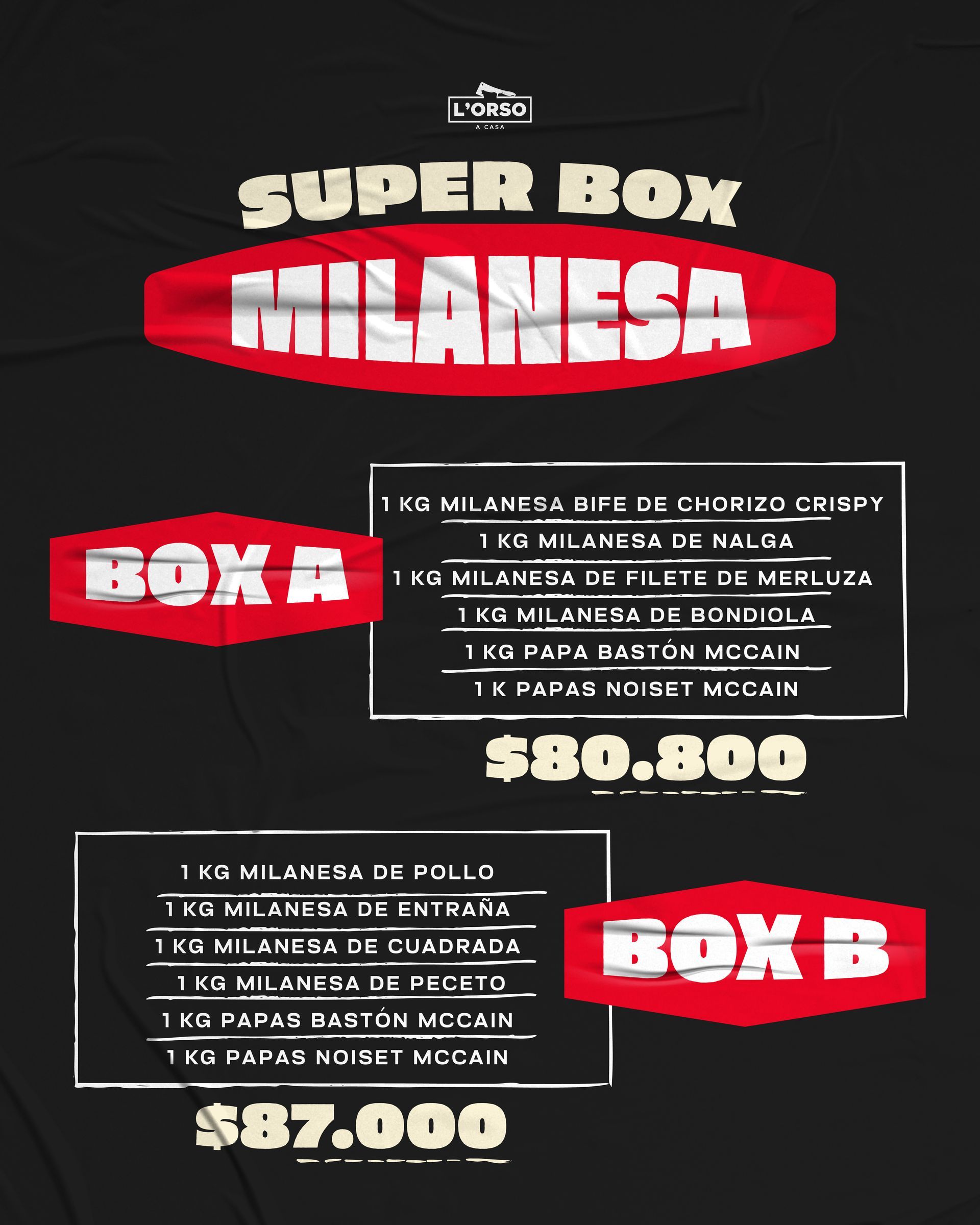 SUPER COMBO BOX MILANESA NUEVA FORMULA