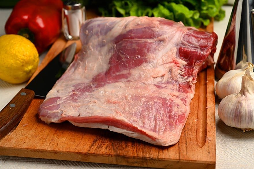 Corte de carne vacuno tapa de nalga