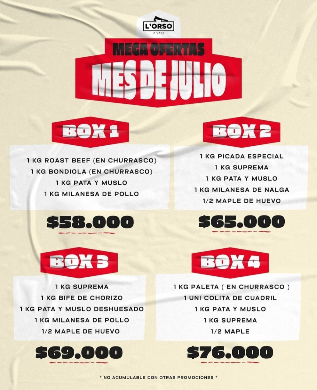 MEGA OFERTA MES DE JULIO