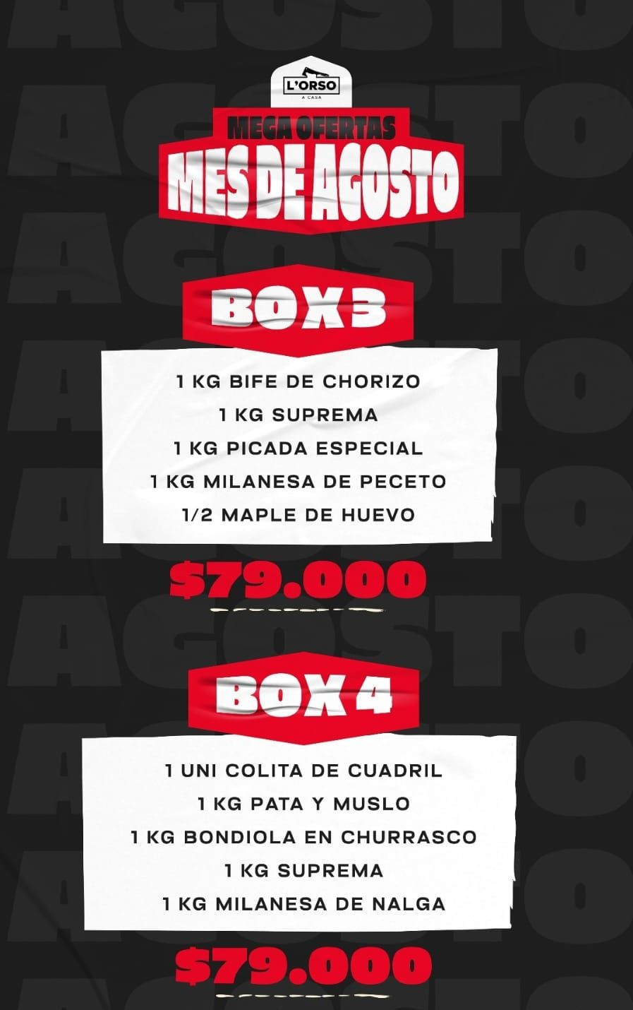 MEGA OFERTA MES DE AGOSTO