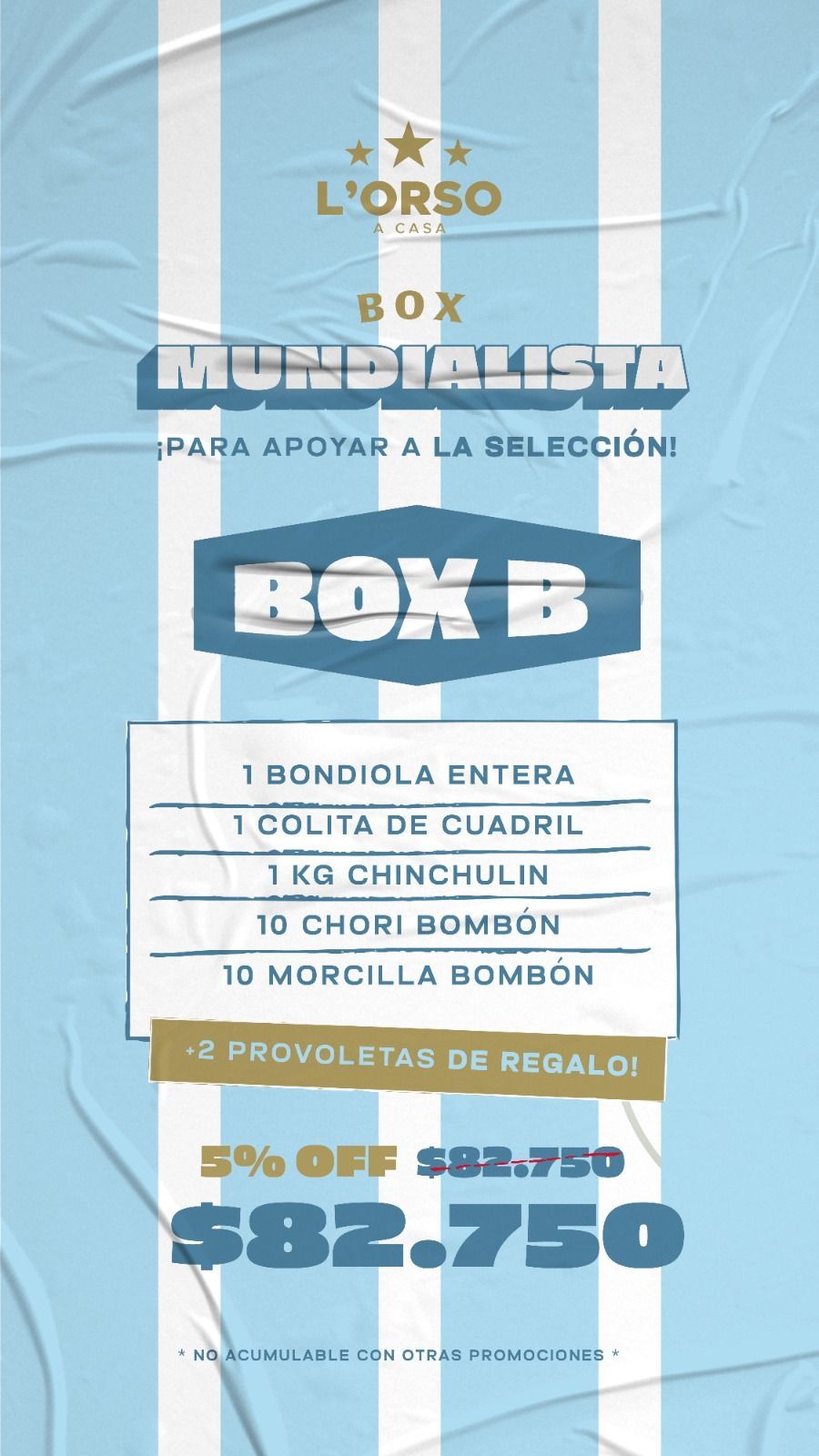 COMBO BOX MUNDIALISTA CARNICERÍA