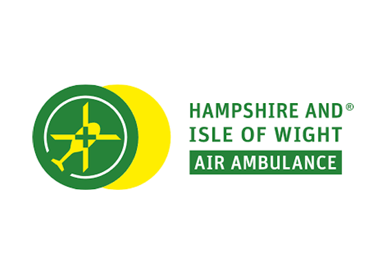 The logo for hampshire and isle of wight air ambulance