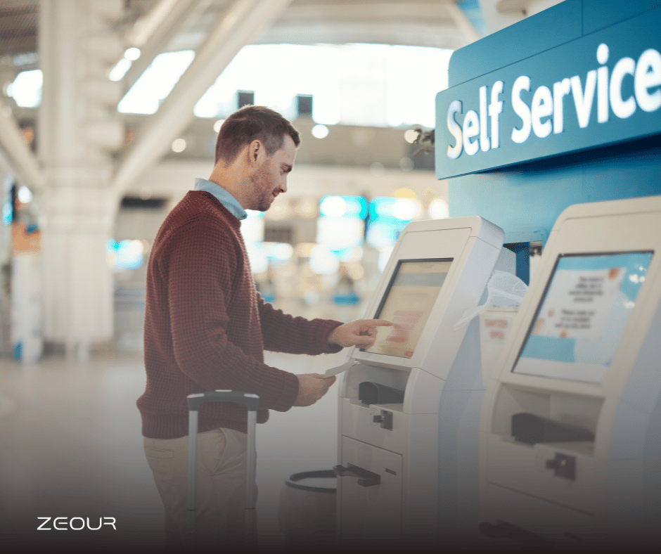 ZEOUR Self Service kiosk for outstanding customer experience