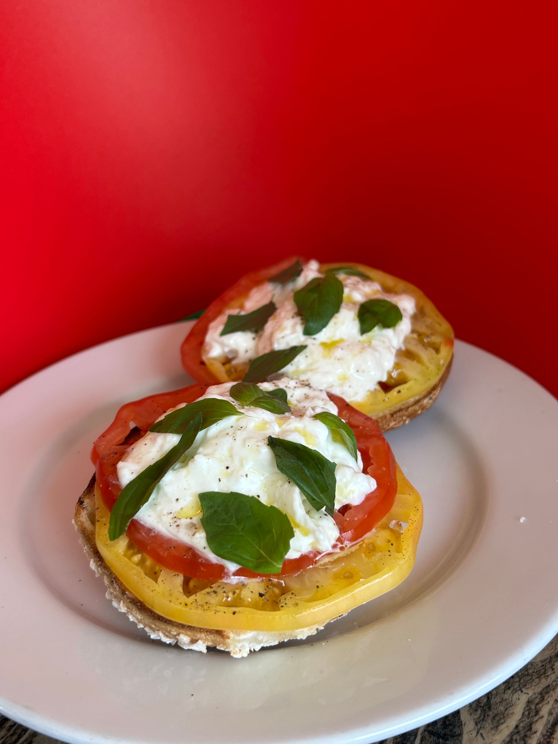 Caprese Sandwich at Bageltopia